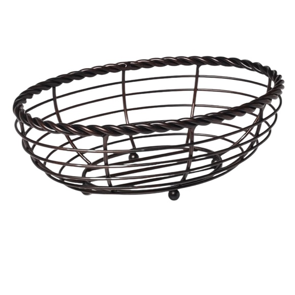 Mikasa Gourmet Basics Rope Oval Bread Basket - Picture 1 of 2